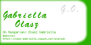 gabriella olasz business card